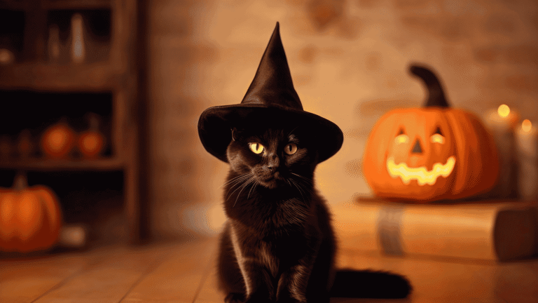 Halloween T-shirt for cat lovers